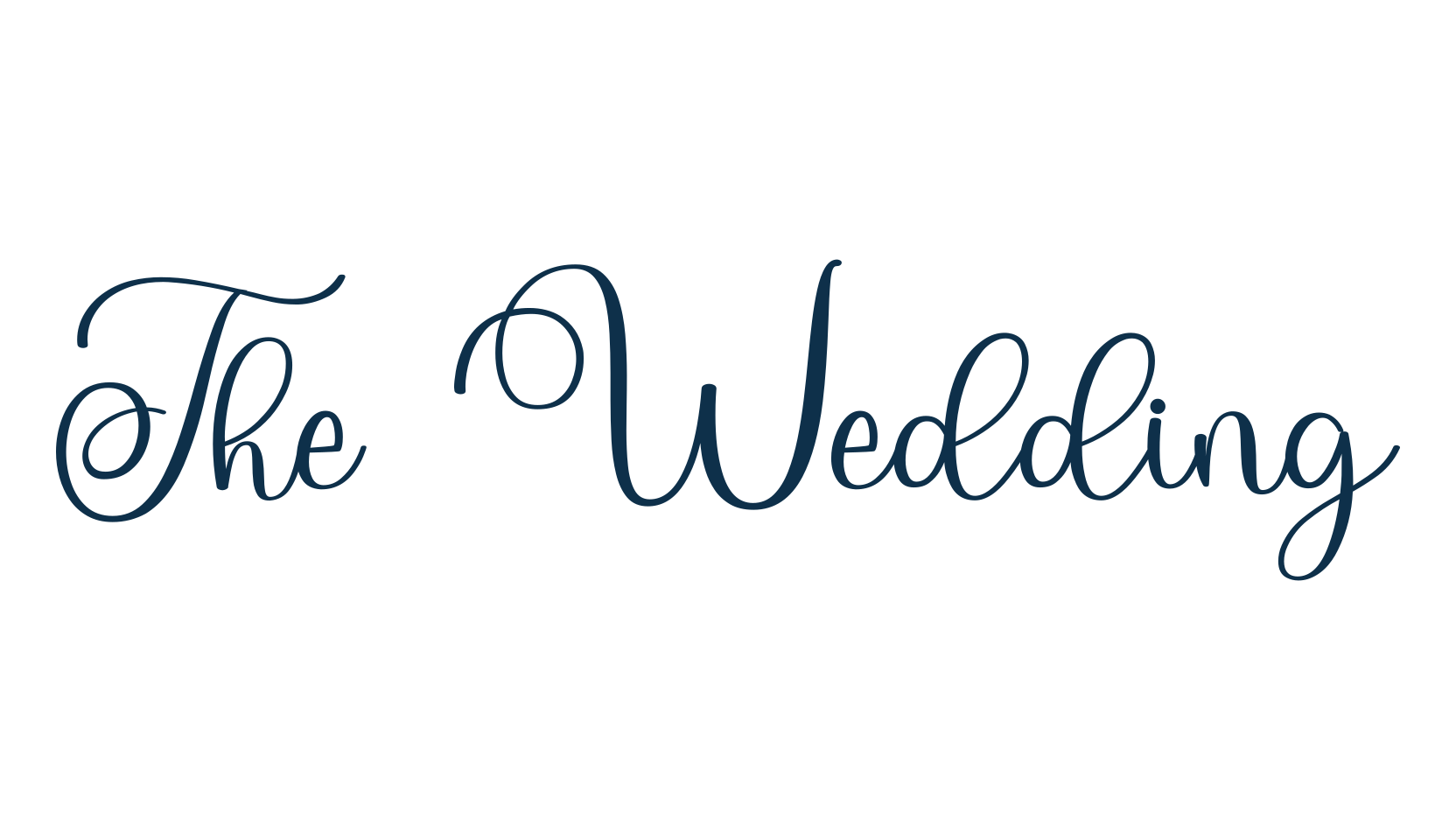 The Wedding, script calligraphy fancy decorative font preview