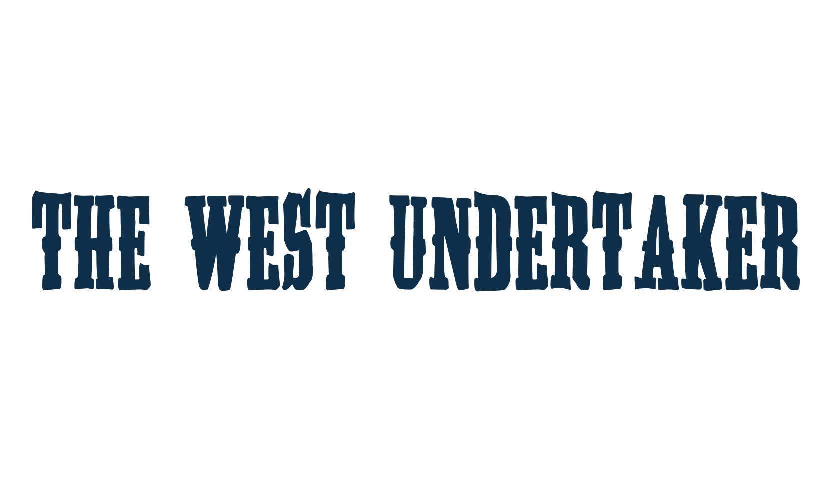 The West Undertaker, western font preview