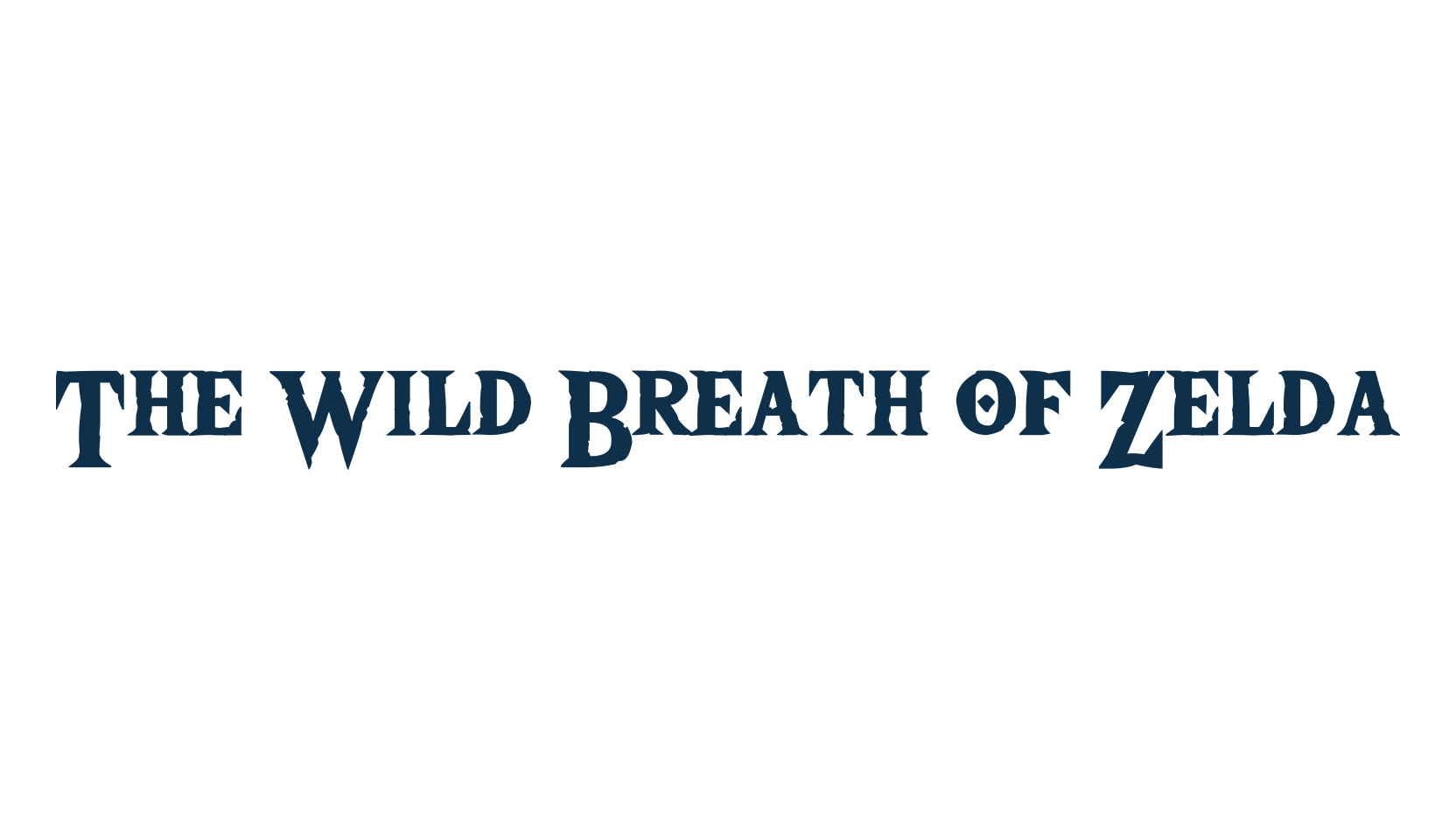 The Wild Breath of Zelda, fancy various gothic font preview