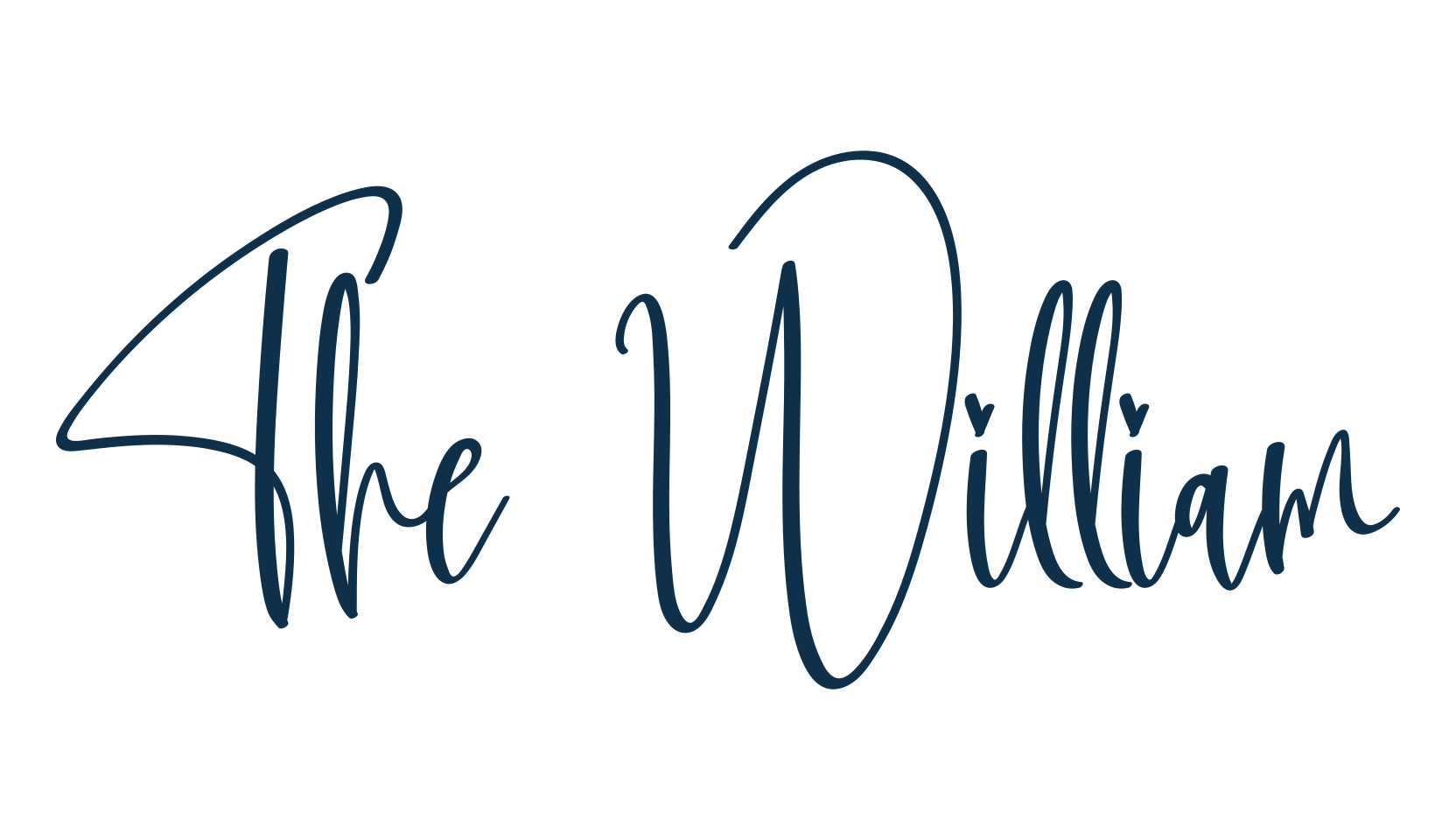 The William, script handwritten fancy decorative calligraphy font preview