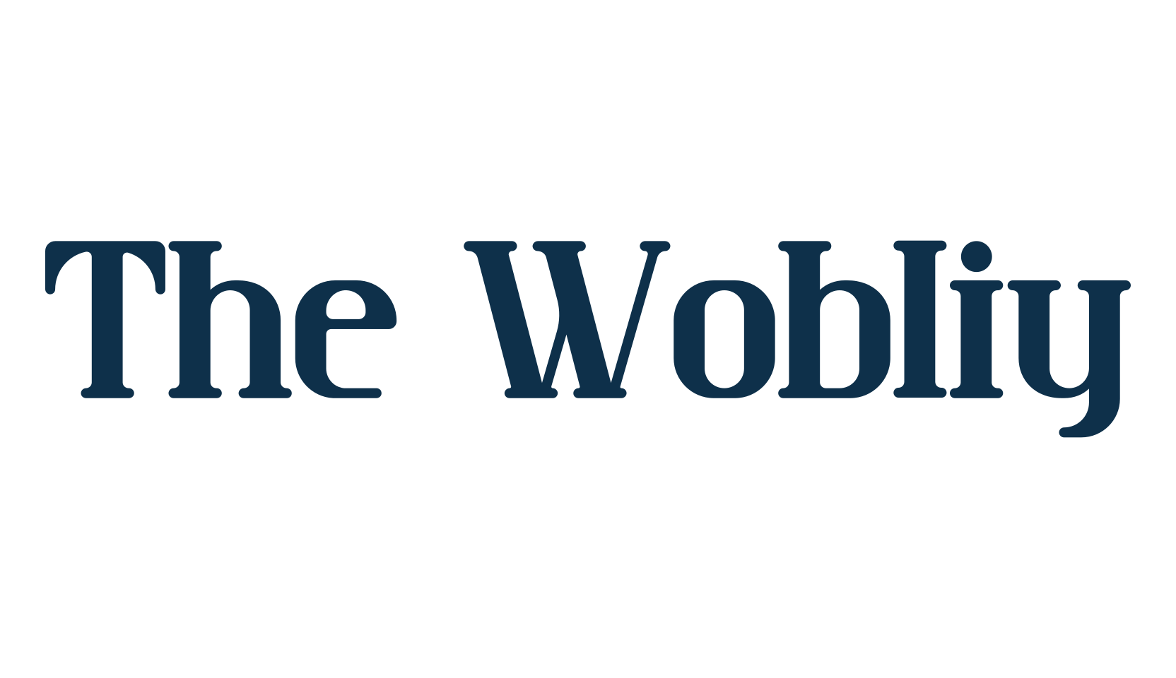 The Wobliy, serif font preview