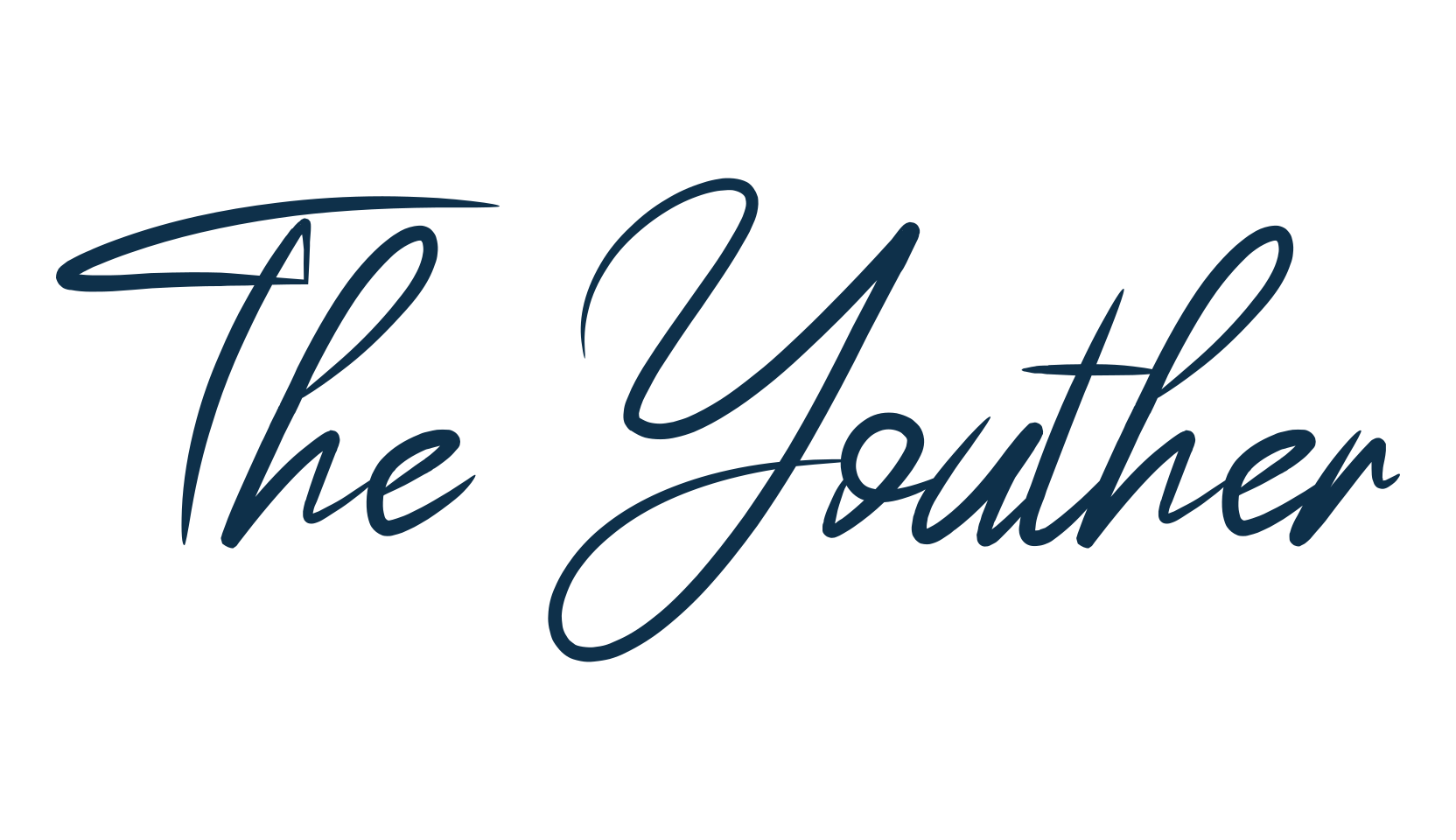 The Youther, script handwritten fancy decorative calligraphy font preview