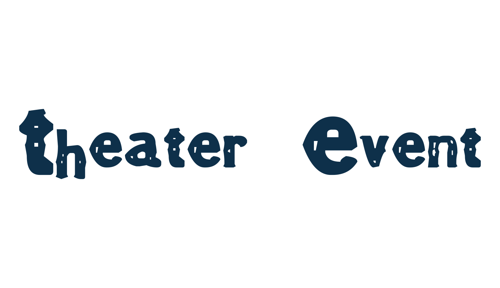 Theater Event, western font preview