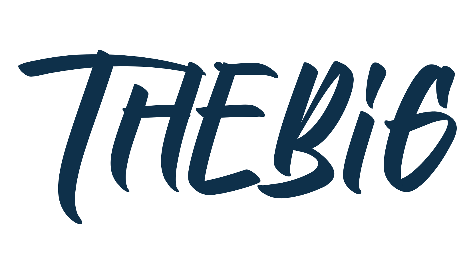 Thebig, brush font preview