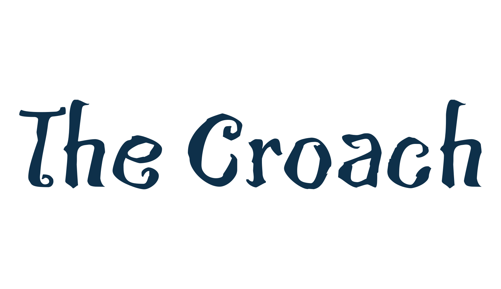 The Croach, curly font preview