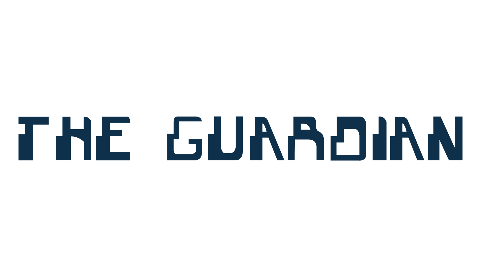 The Guardian, fancy various techno sci-fi font preview