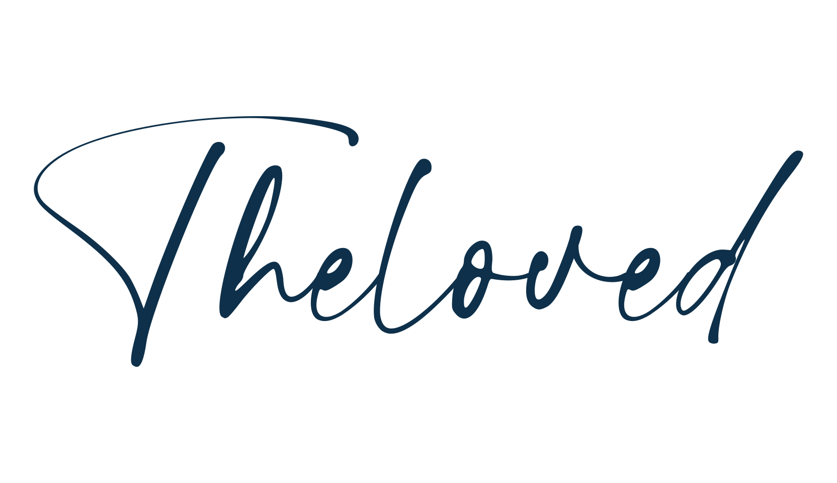 Theloved, calligraphy font preview