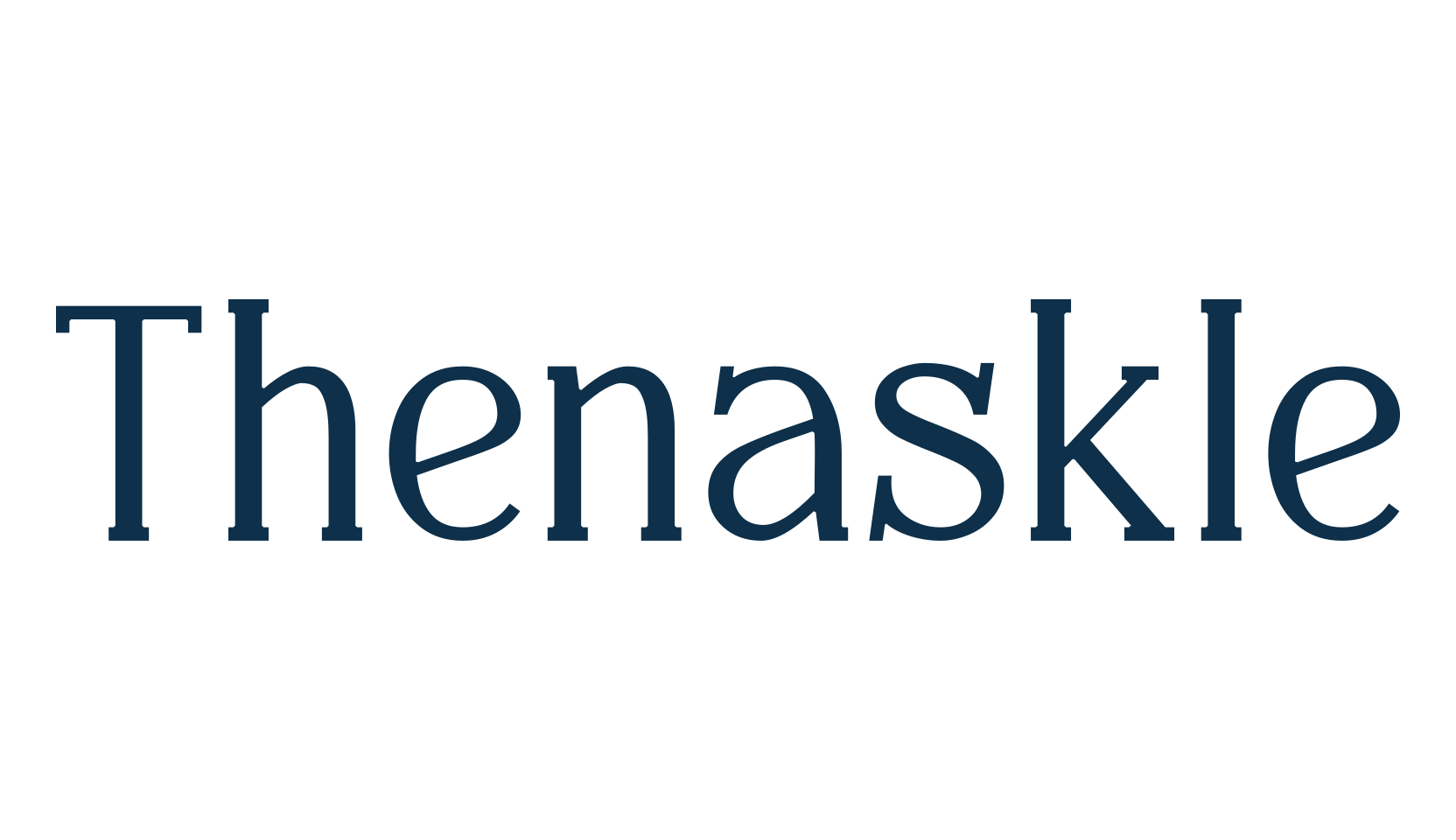 Thenaskle, basic serif font preview