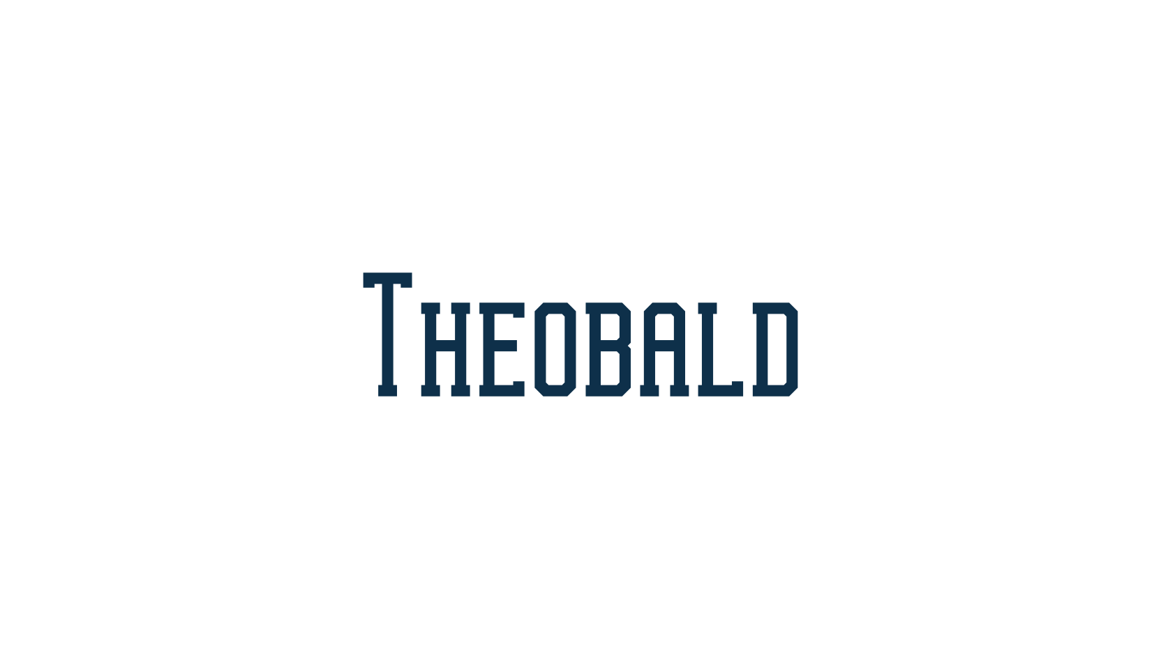 Theobald, basic serif font preview