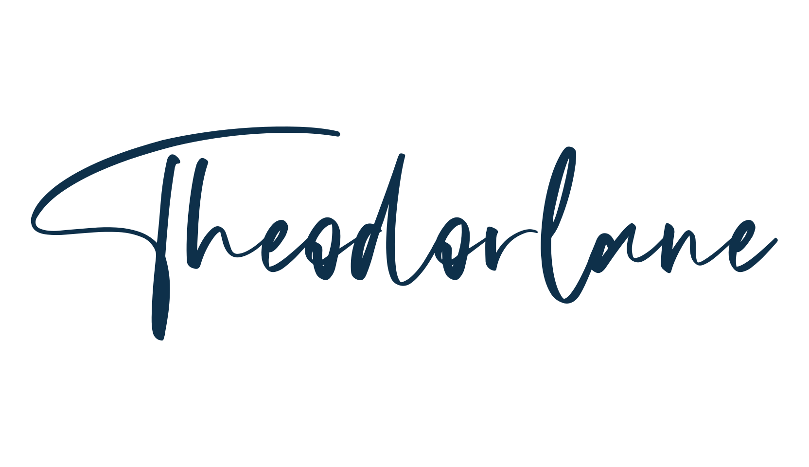 Theodorlane, script handwritten fancy decorative calligraphy font preview