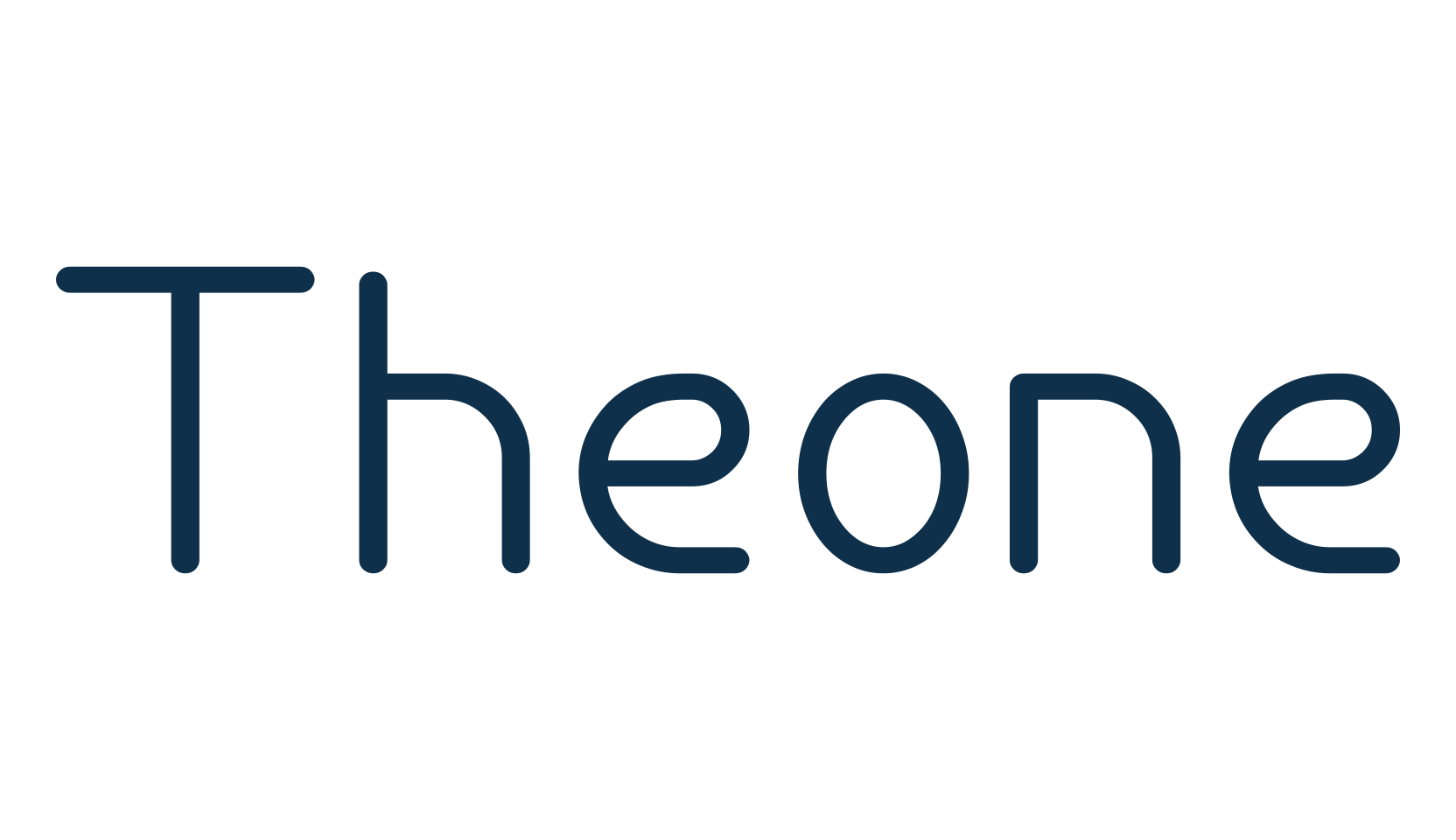 Theone, basic sans serif font preview