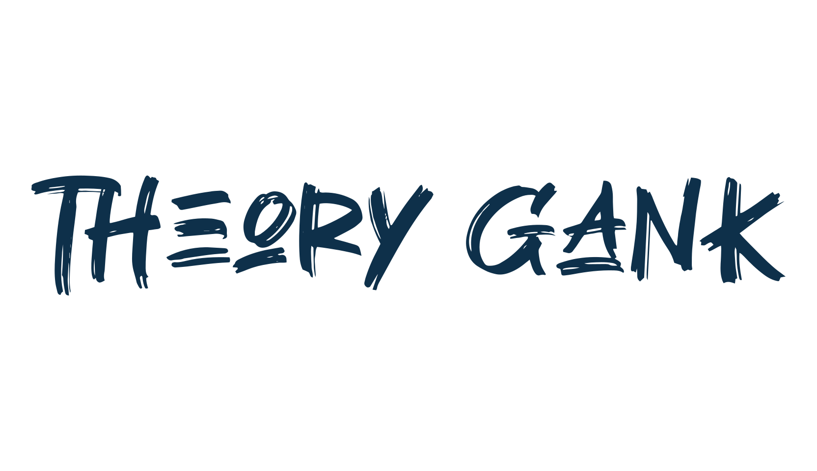 Theory Gank, script brush fancy decorative calligraphy font preview