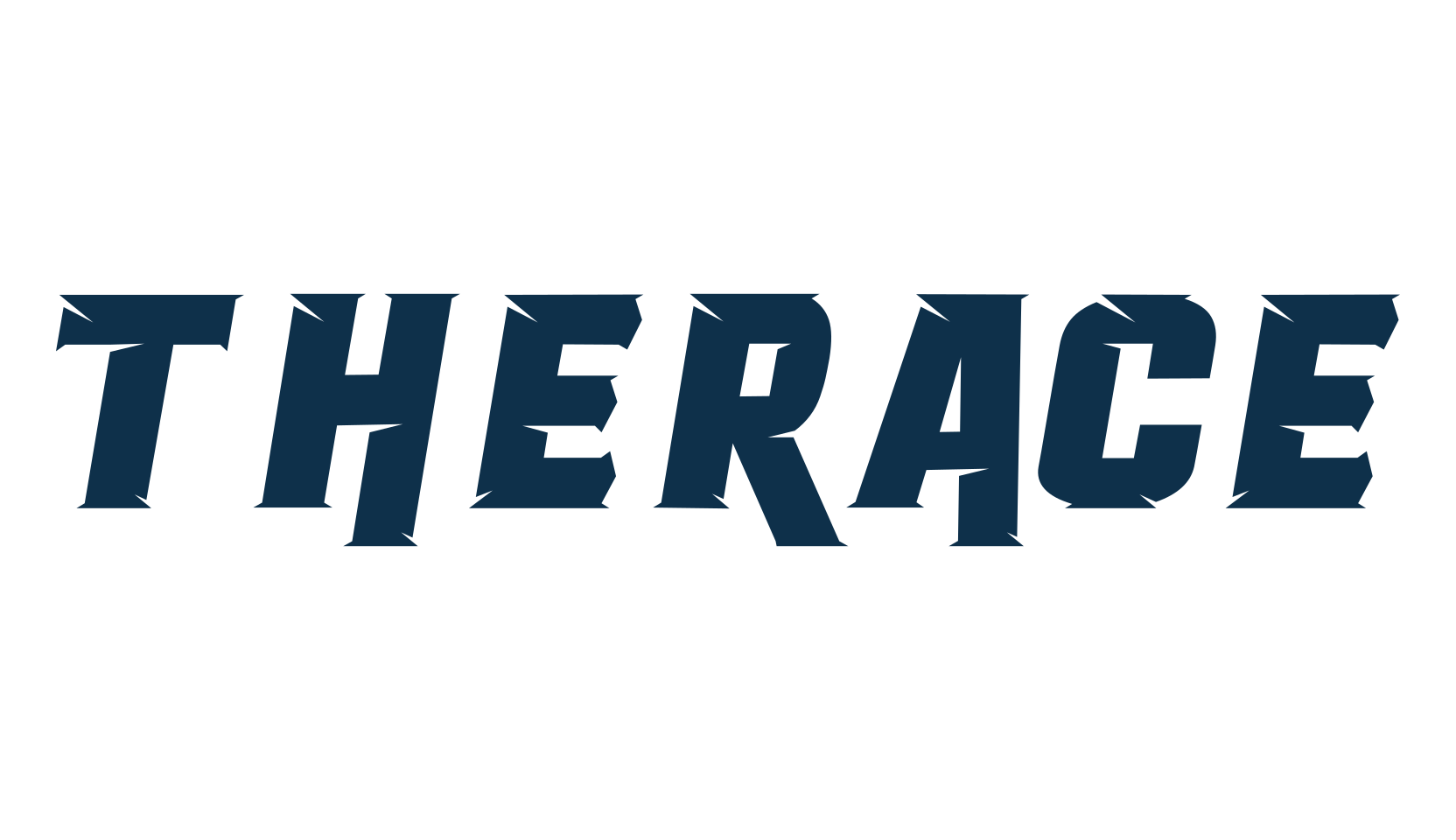 Therace, techno sci-fi font preview