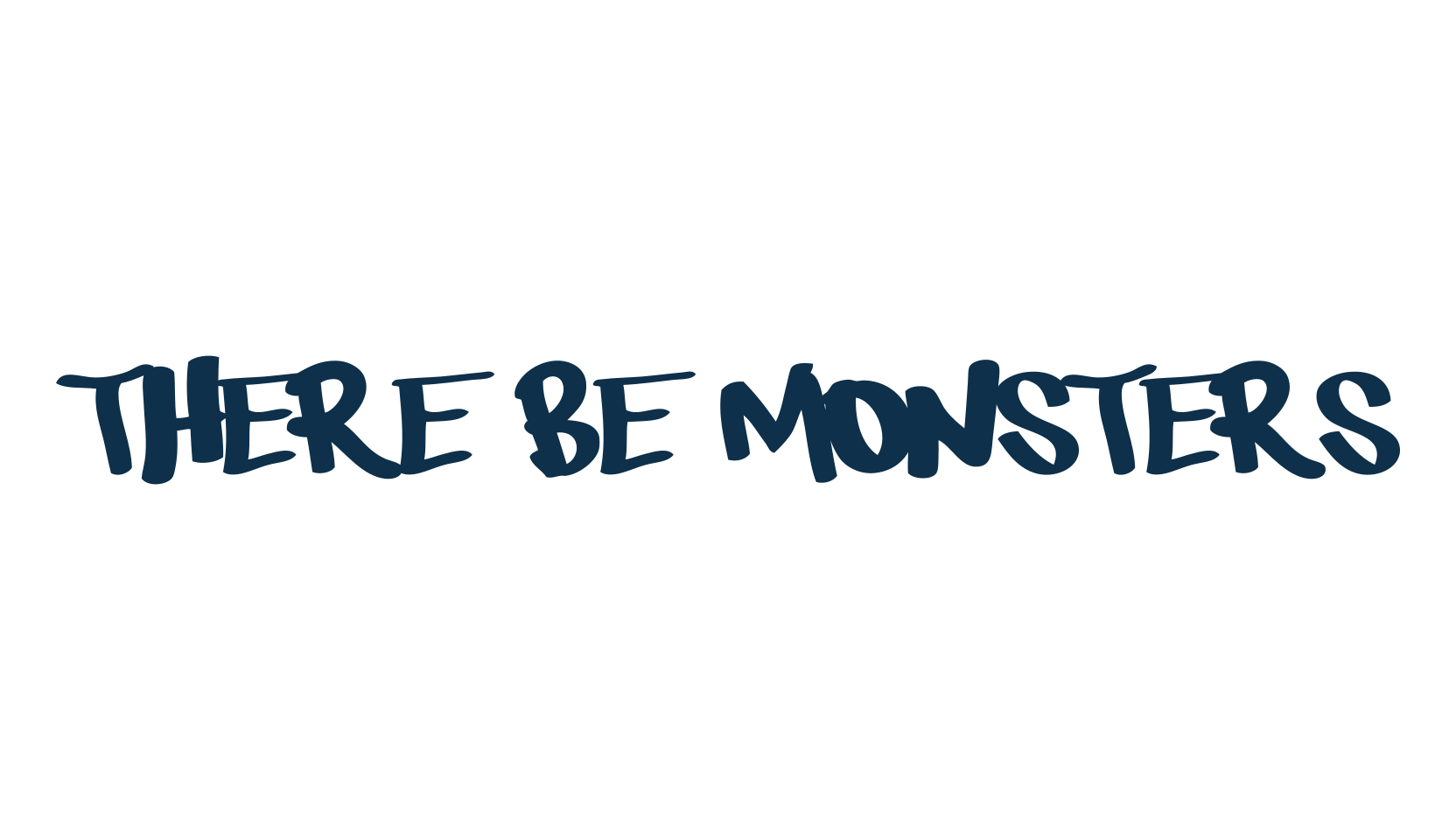 There be monsters, script handwritten fancy decorative calligraphy font preview