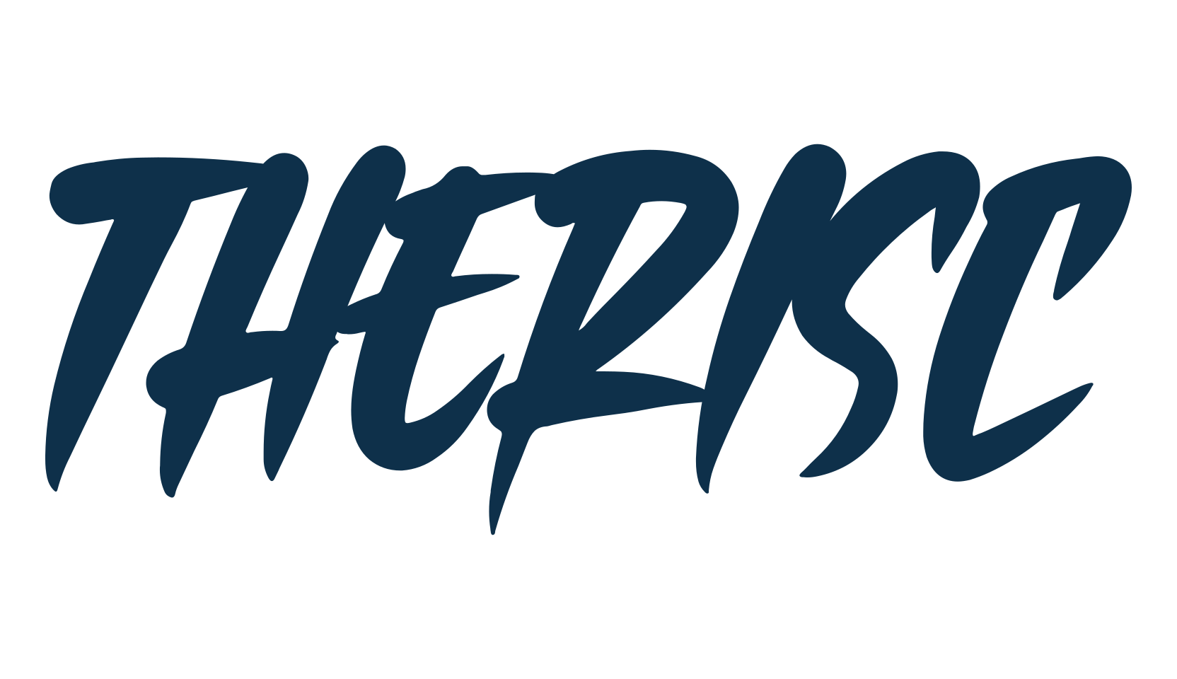 Therisc, script handwritten fancy decorative calligraphy font preview