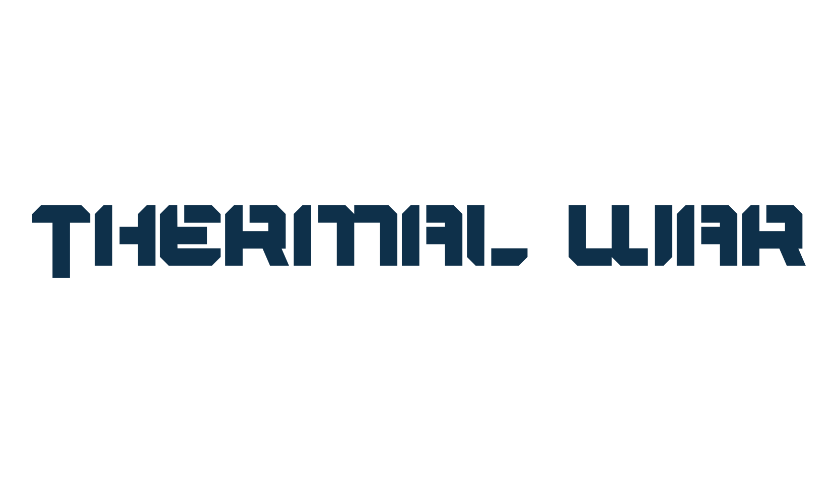 Thermal War, stencil, army font preview