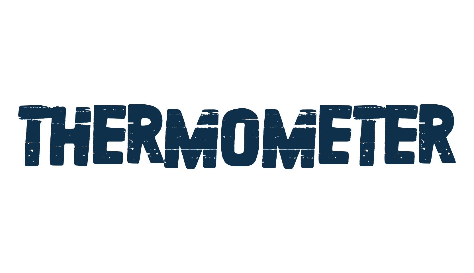 Thermometer (thermometer-2), fancy distorted decorative font preview
