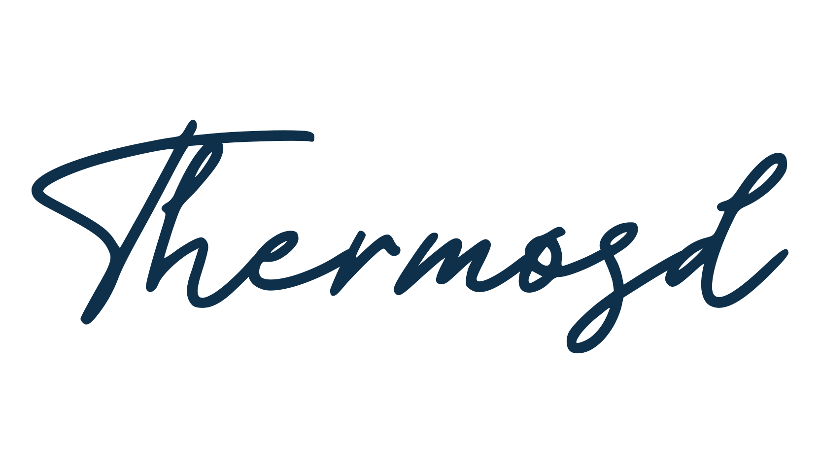 Thermosd, script handwritten fancy decorative calligraphy font preview
