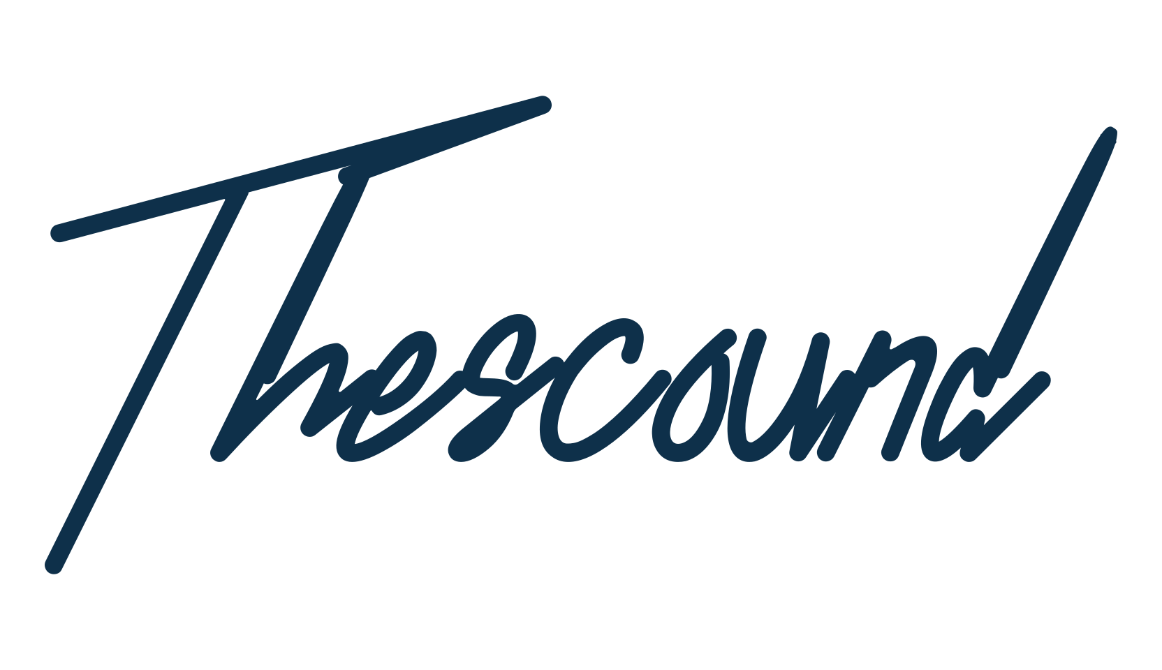 Thescound, script handwritten fancy decorative calligraphy font preview