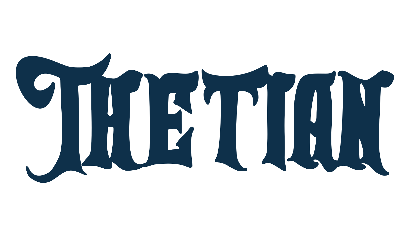Thetian, fancy various gothic font preview