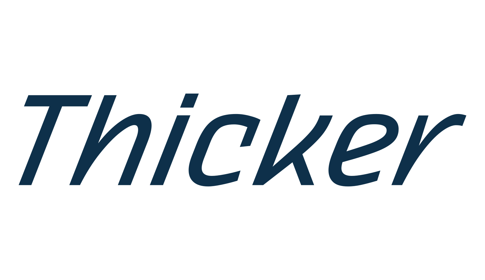 Thicker, sans serif font preview