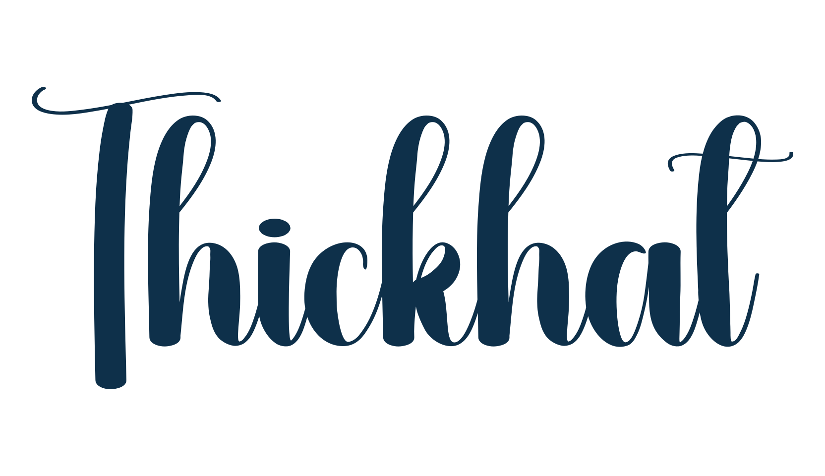 Thickhat, various font preview