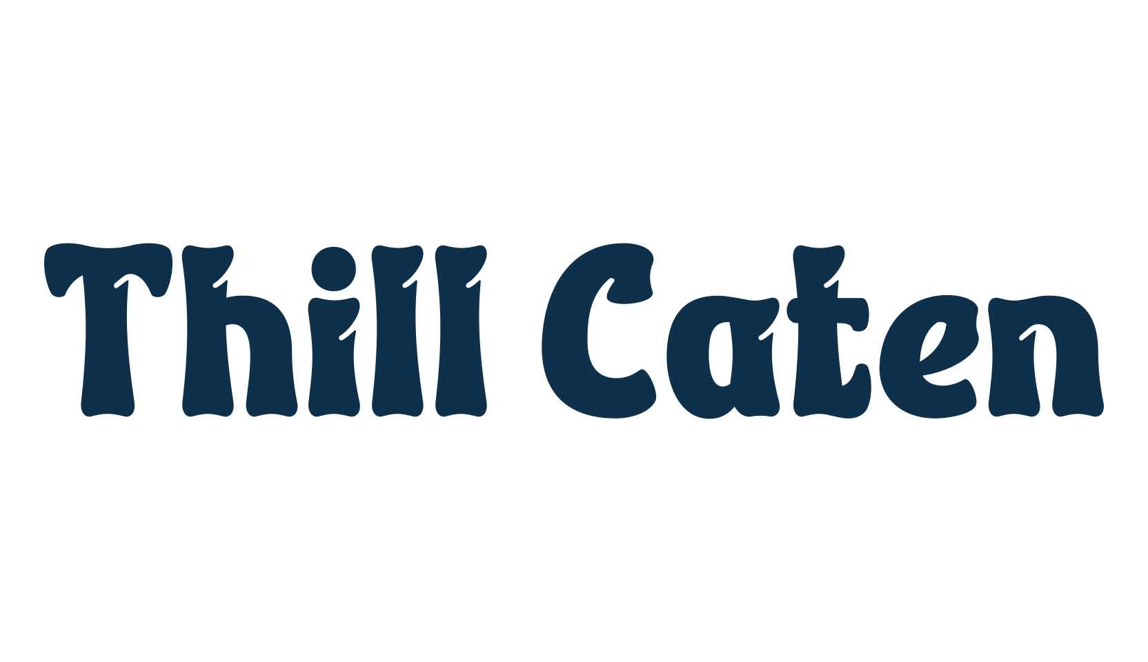 Thill Caten, fancy various decorative font preview