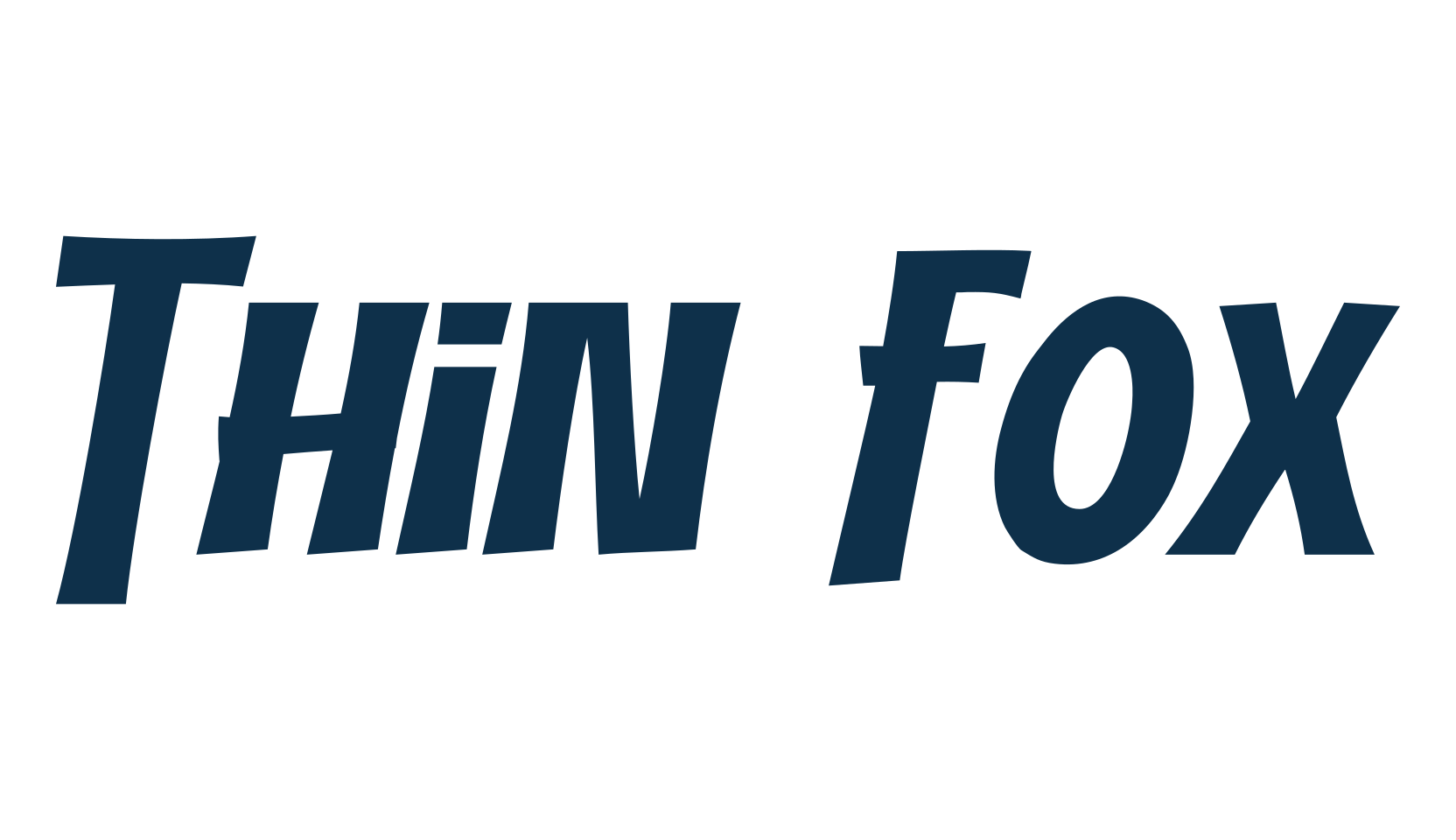 Thin Fox, cartoon font preview