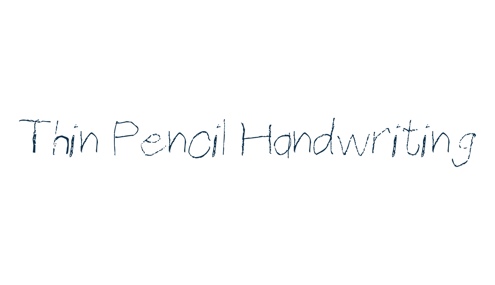 Thin Pencil Handwriting, handwriting font preview