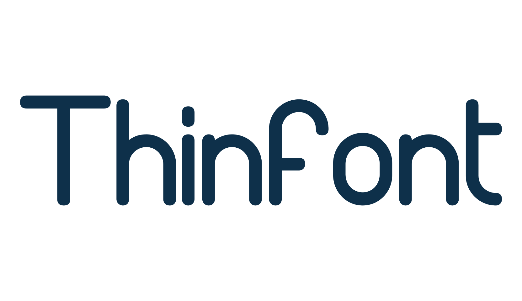 Thinfont, basic sans serif font preview