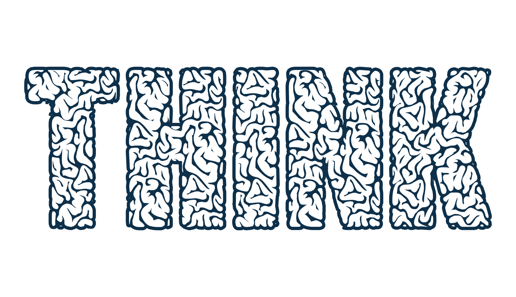 Think, decorative font preview