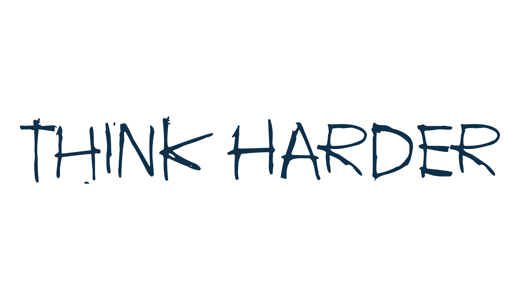 Think Harder, trash font preview
