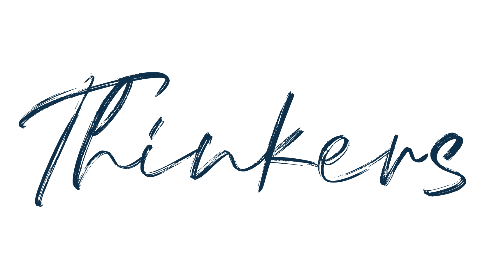 Thinkers, brush font preview