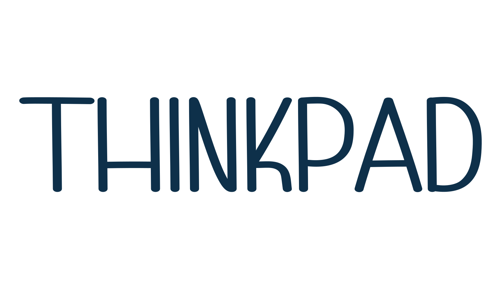 Thinkpad, fancy decorative font preview