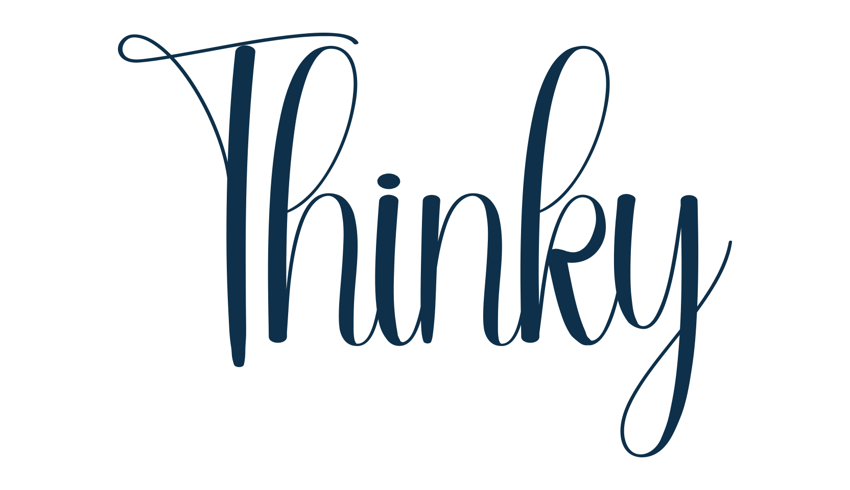 Thinky, various font preview