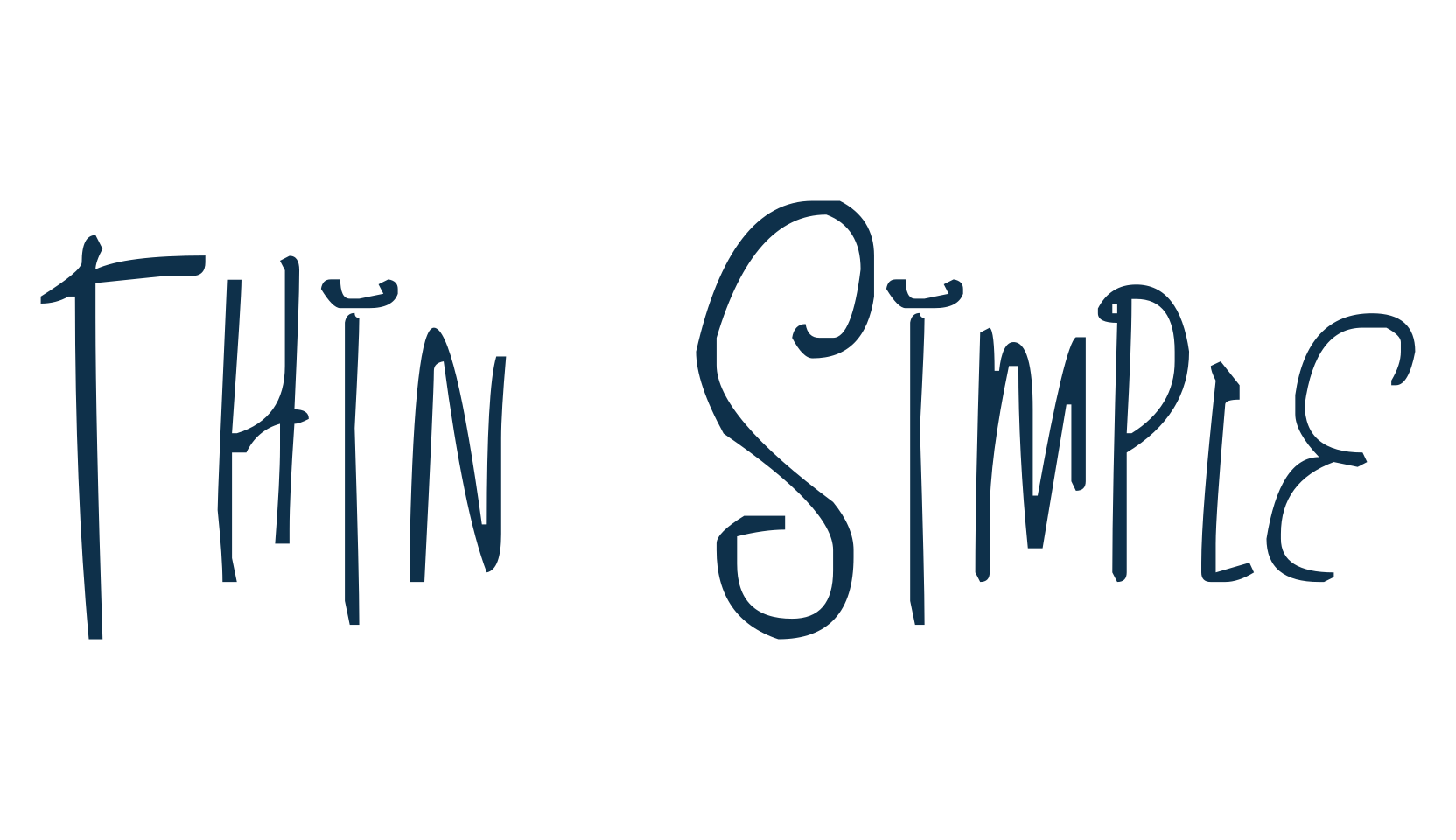 Thin Simple, script handwritten fancy decorative calligraphy font preview