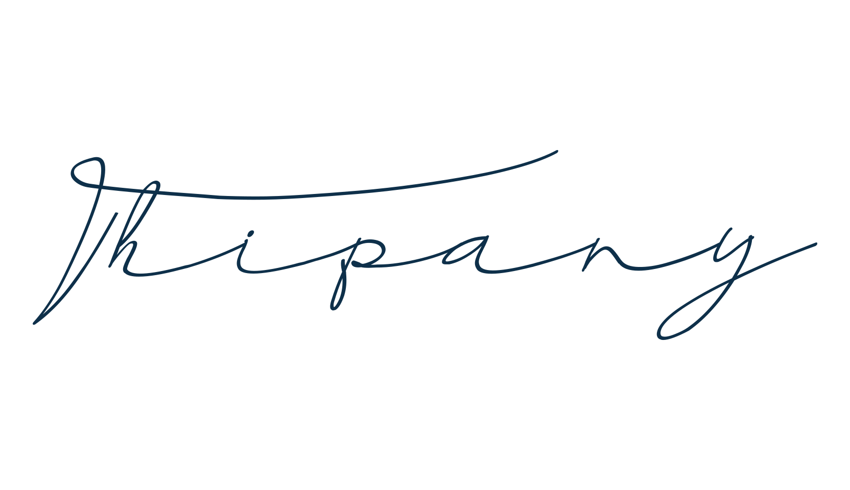 Thipany, handwriting font preview