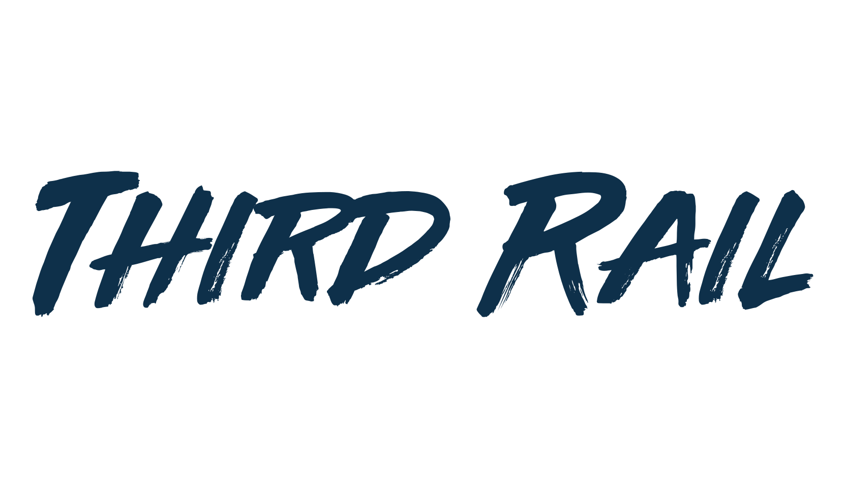 Third Rail (third-rail), script brush fancy decorative calligraphy font preview