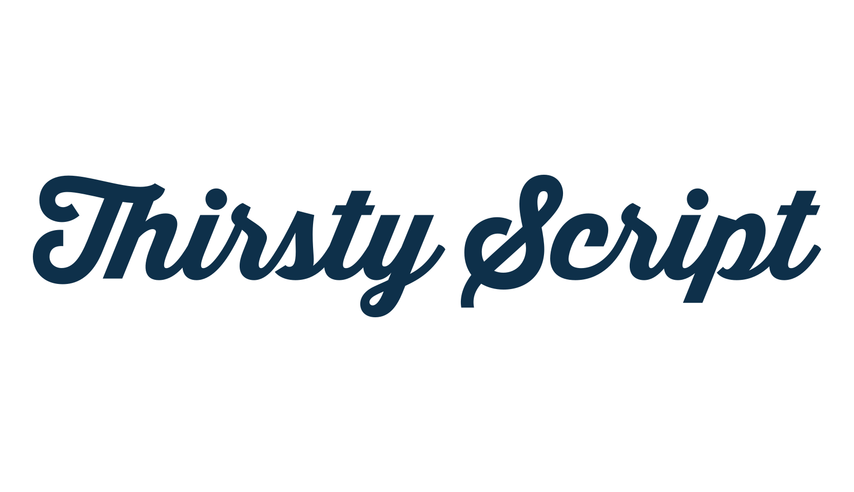 Thirsty Script, various font preview