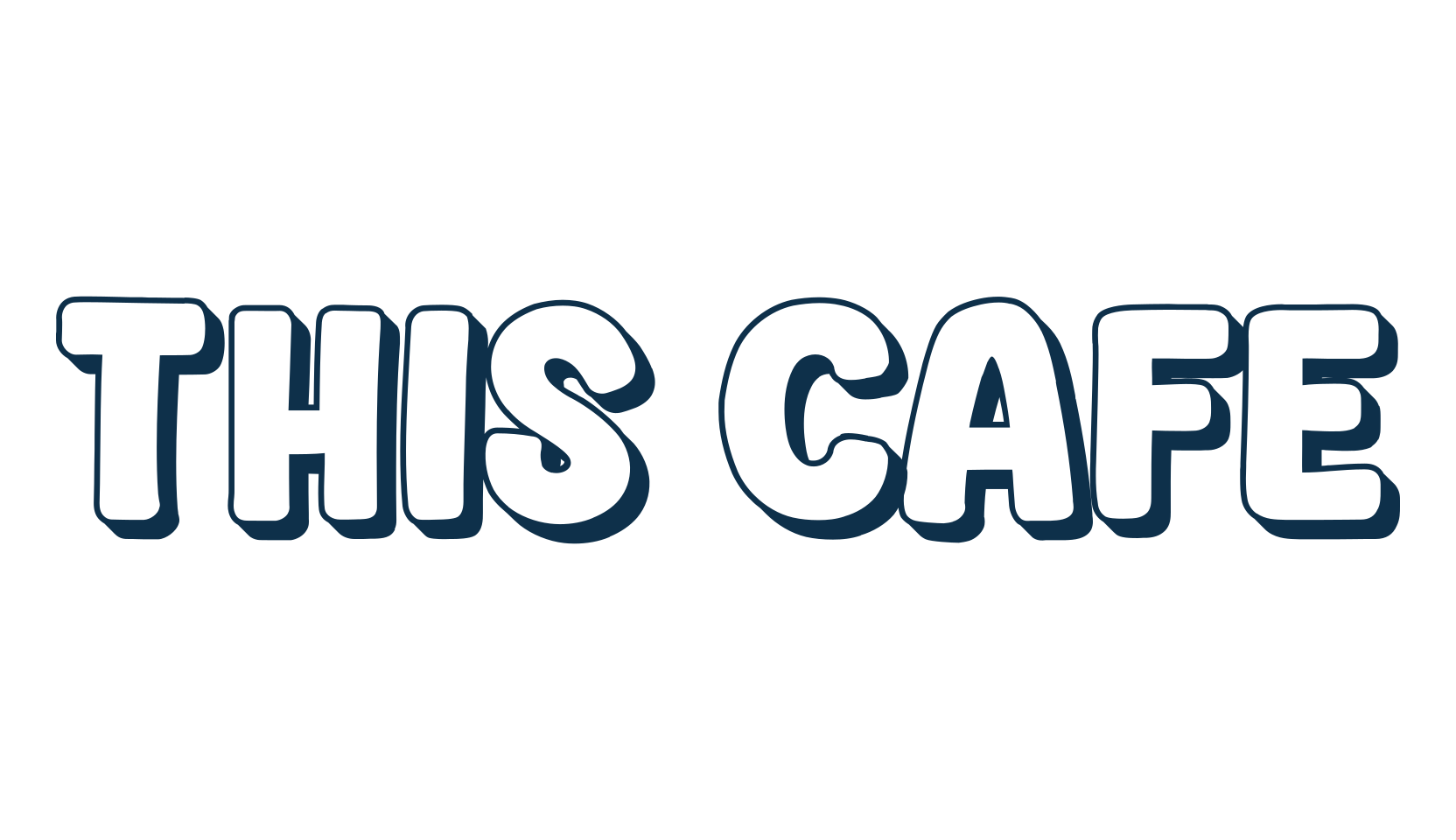 This Cafe, cartoon font preview