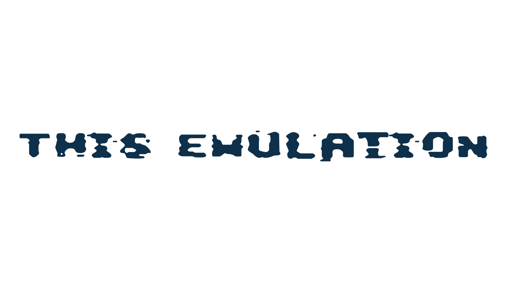 This Emulation, fancy destroy decorative font preview