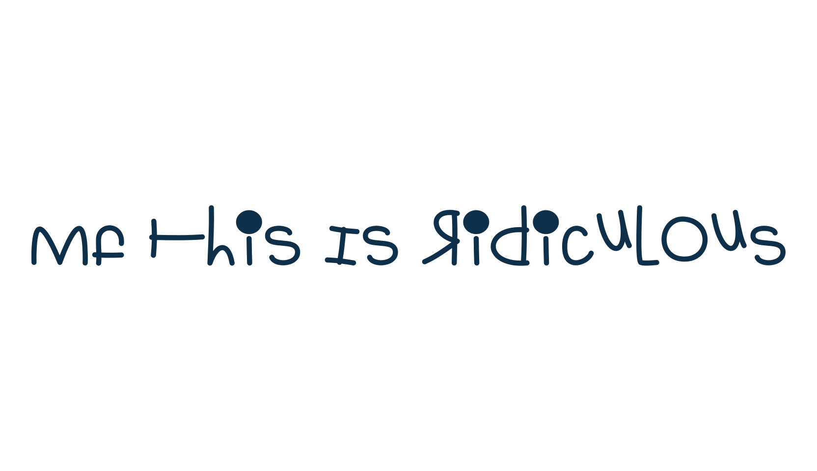 Mf This Is Ridiculous, distorted font preview