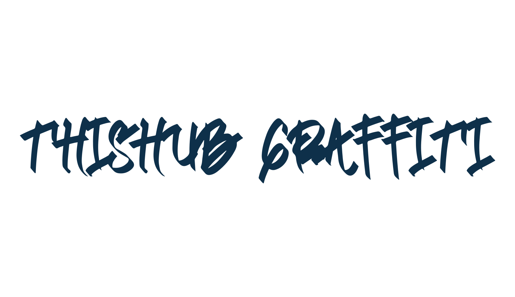 Thishub Graffiti, script graffiti fancy decorative calligraphy font preview