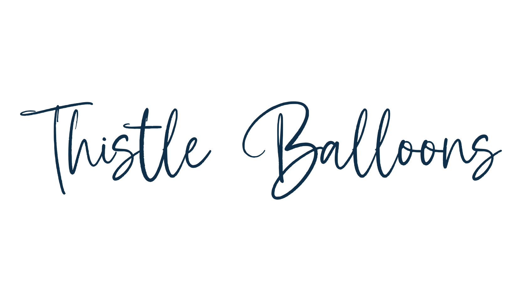 Thistle Balloons, script handwritten fancy decorative calligraphy font preview