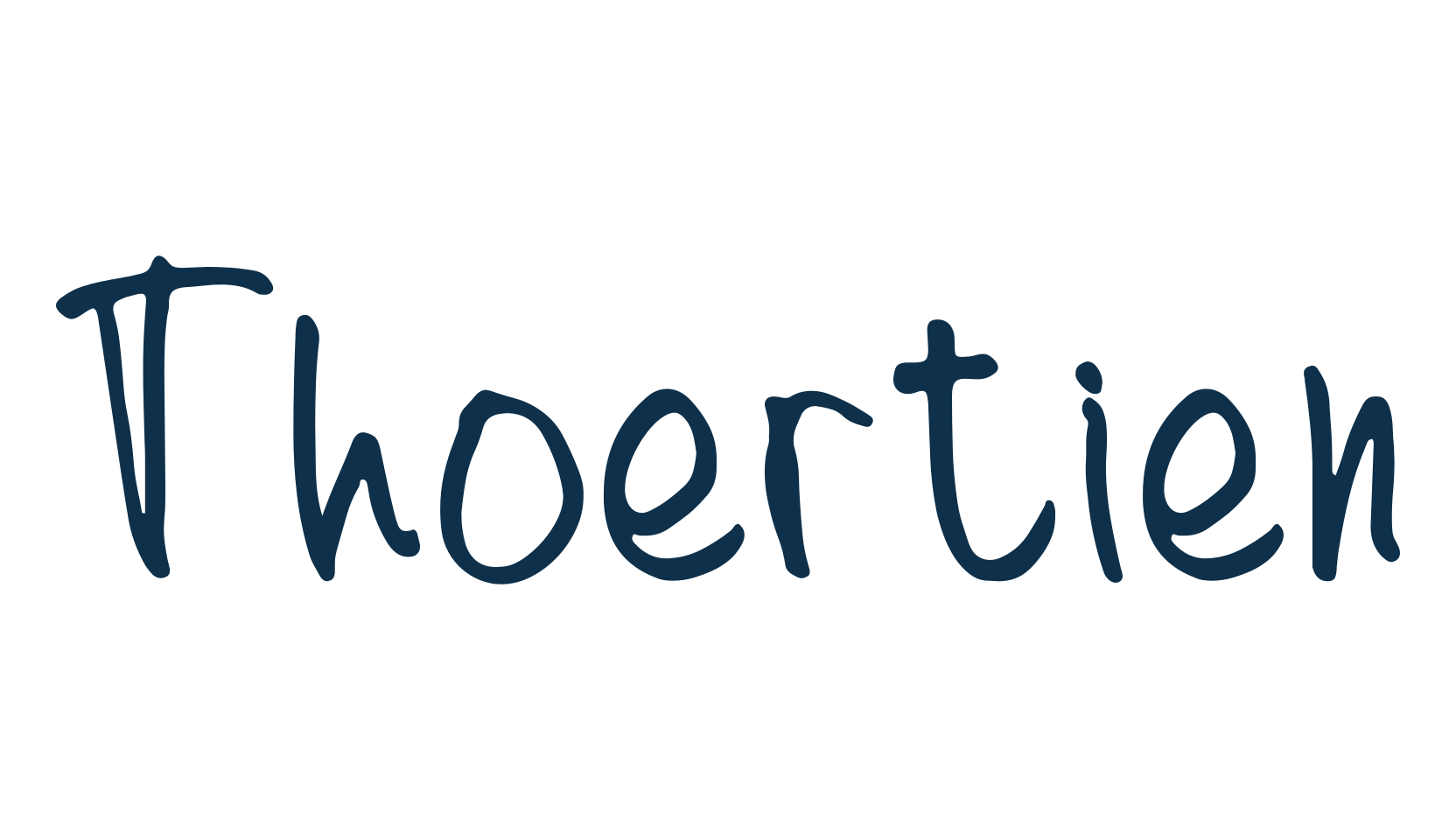Thoertien, handwriting font preview
