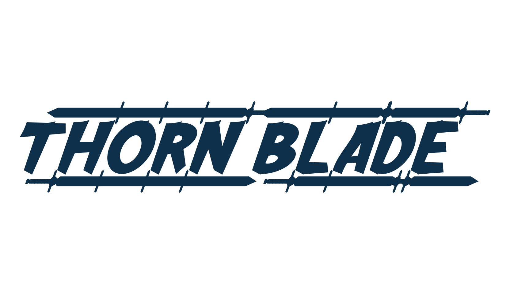 Thorn Blade, decorative font preview