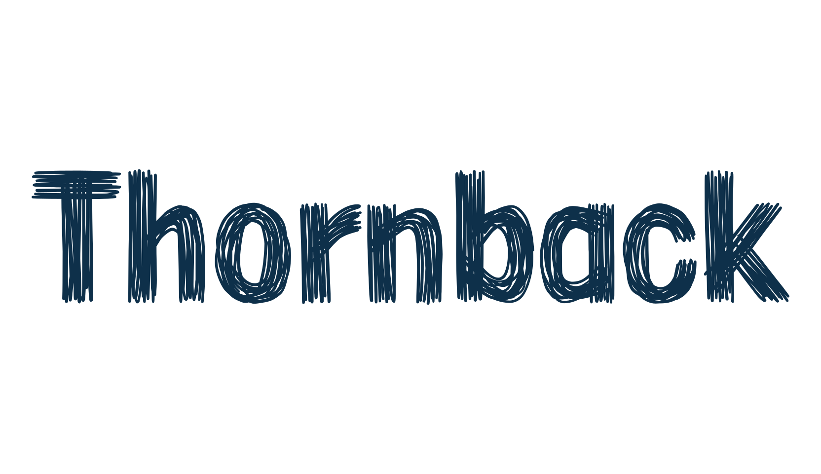Thornback, various font preview