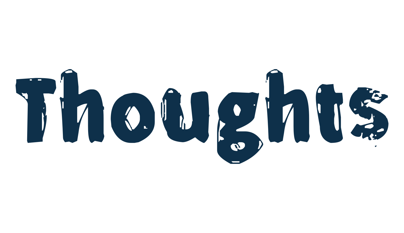 Thoughts, destroy font preview