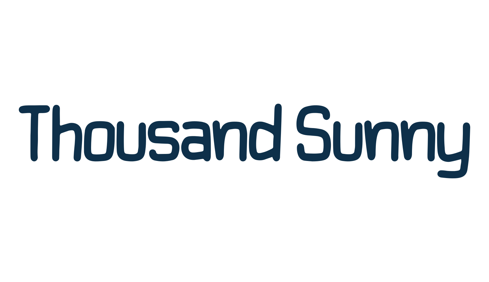 Thousand Sunny, cartoon font preview