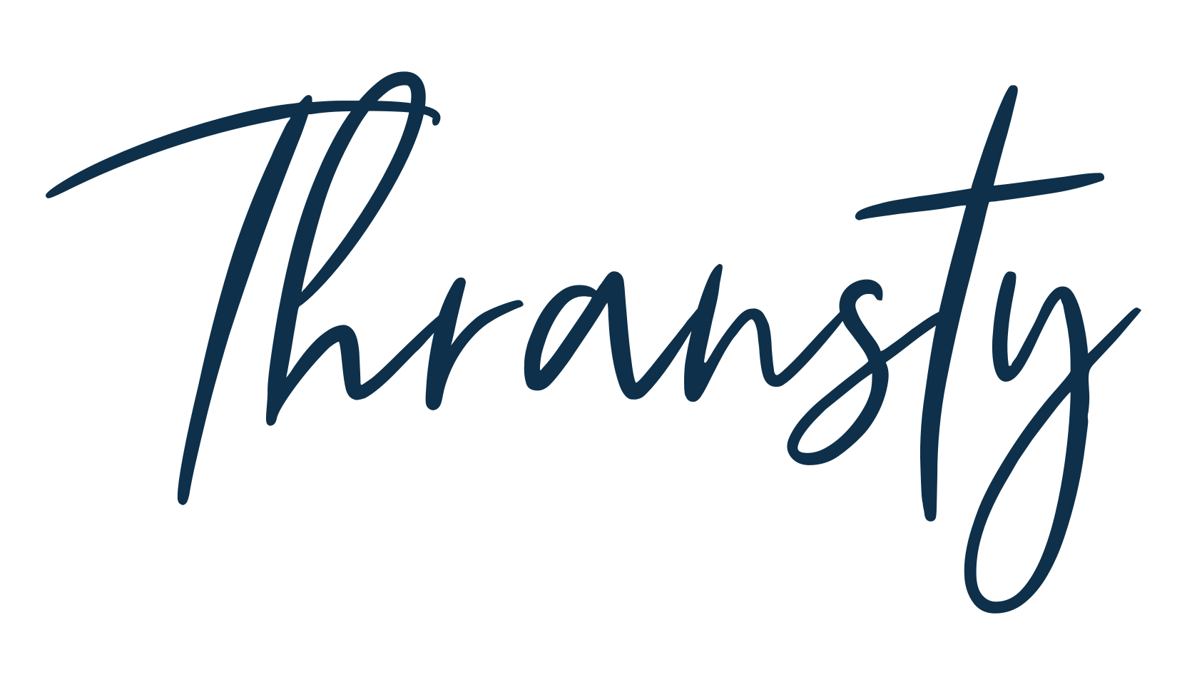 Thransty, script handwritten fancy decorative calligraphy font preview